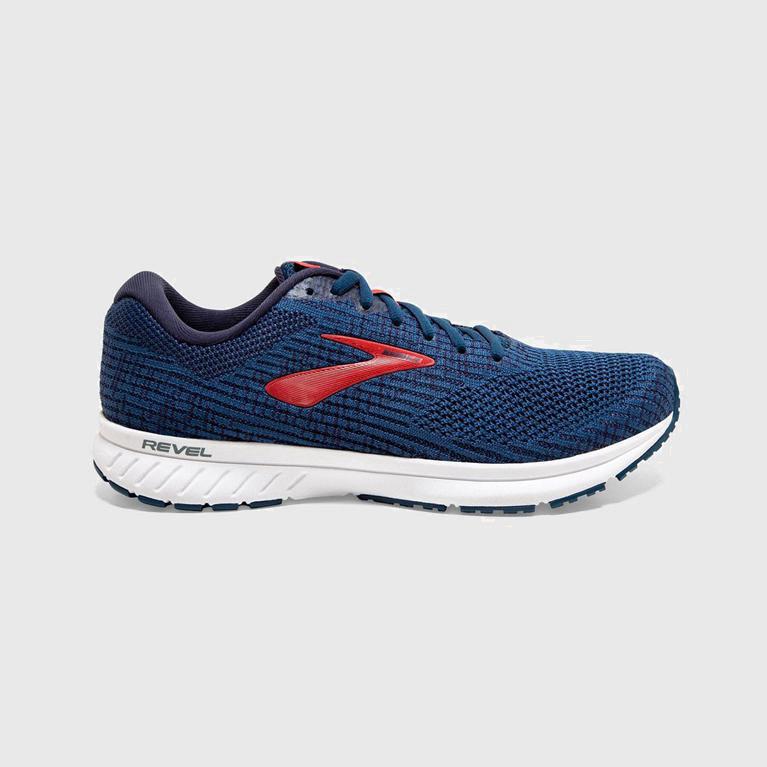 Brooks Revel 3 Mens Road Running Shoes - Blue - Philippines (496871YUN)